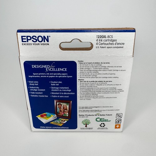 Epson 220XL Schwarz & 220 Farben Tintenpatronen Original Neu Versiegelt - Bild 5 von 5