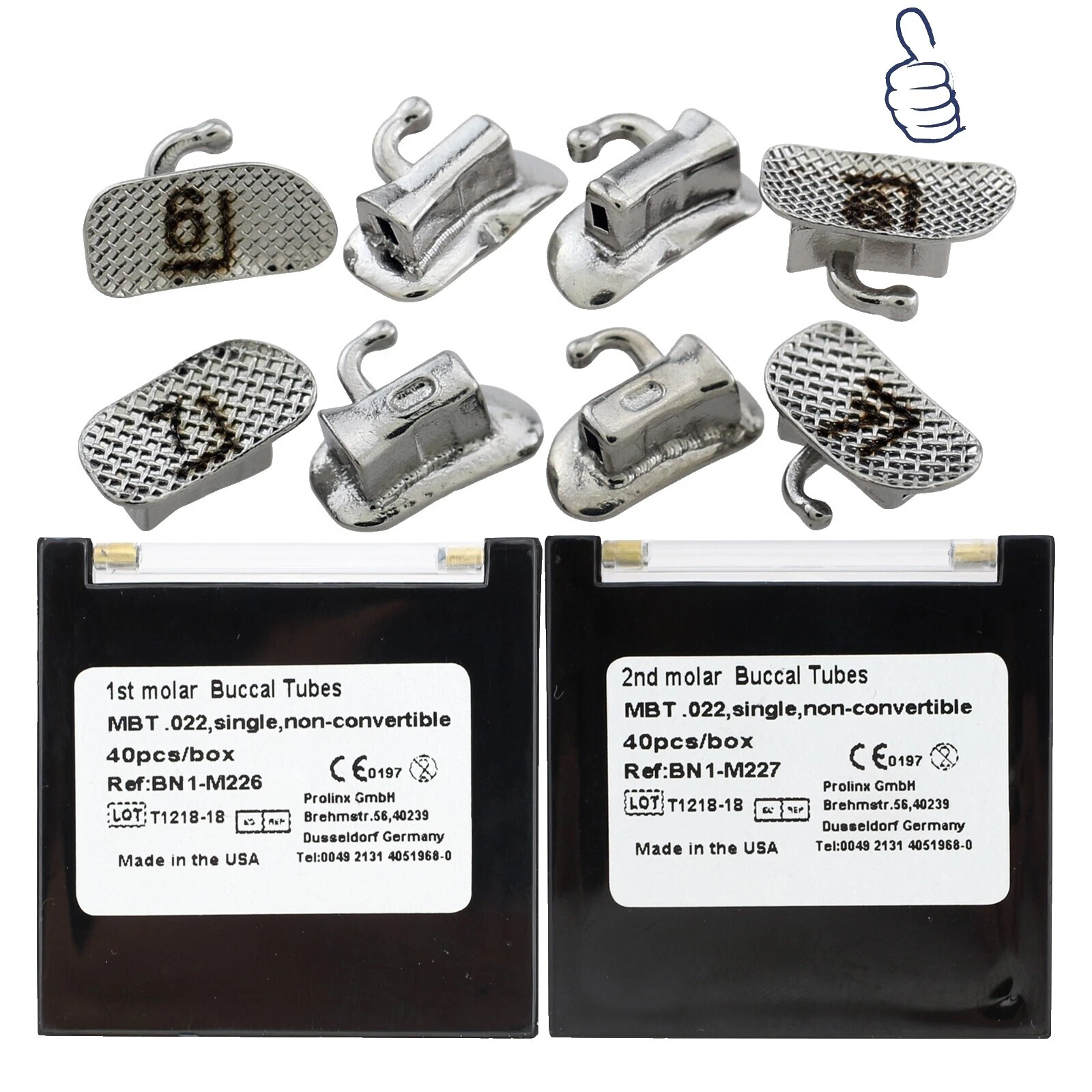 Cosmetology Metal Orthodontic Brackets, Bands & Buccal Tubes