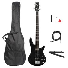 Hot Sale Professional Glarry GIB Electric Bass Guitar Full Size 4String Black