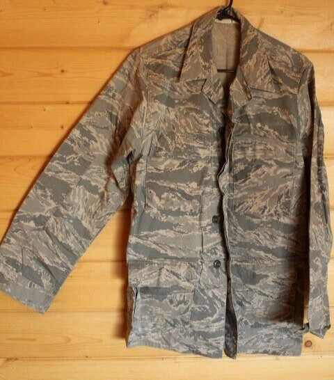 Original USAF DIGITAL TIGER CAMO Utility Coat Shirt Jacket Camouflage Size 38 L