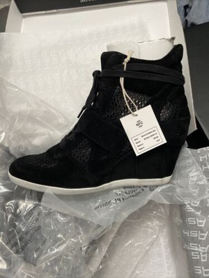 perforated wedge sneaker