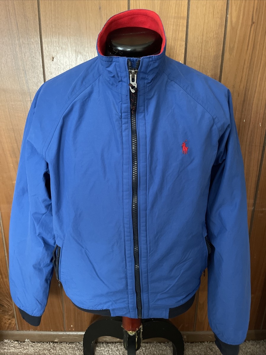 ジャケット・アウター Vintage Ralph Lauren jacket Vintage Polo Ralph Lauren Sailing Coat Blue Talon Zipper