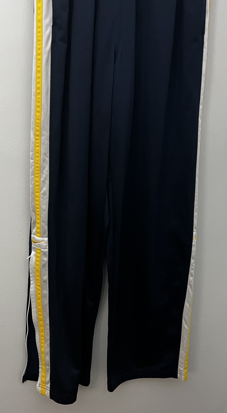 Nike Athletic Pants Mens XL Blue/yellow RN56323 Zip Pockets Elastic