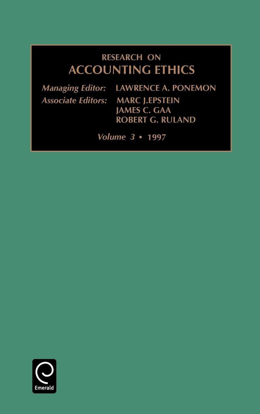 Thumbnail - Lawrence A. Poneman | Research On Accounting Ethics | Buch | Englisch