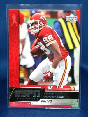 2005 Upper Deck ESPN Tony Gonzalez Kansas City Chiefs #50