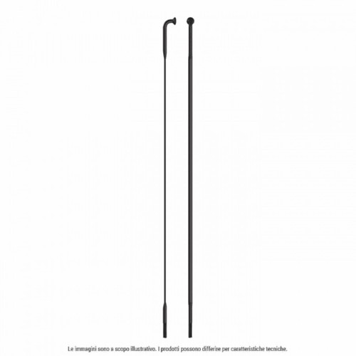 Rayon Sapim CX-Ray Plat Acier Inox J-bend 256mm Noir (avec Nipplon 14mm)