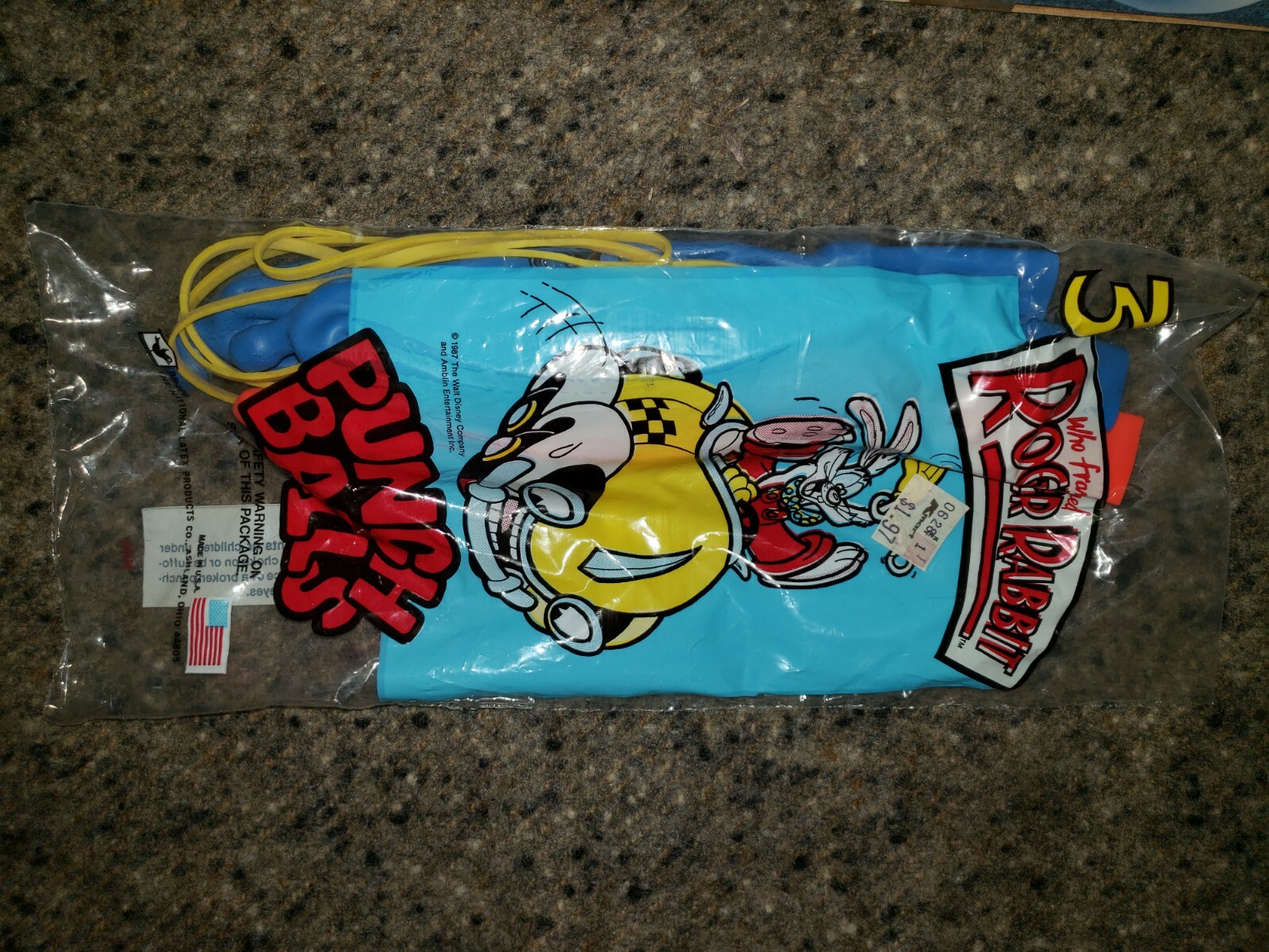 1987 Who Framed Roger Rabbit- Pkg of 3 Punch Ball Balloon toys - Sealed ...