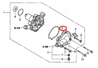 Dichtung Wasserpumpe für HONDA VT XL NT NTV VT XRV 600 650 700 750