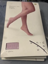 a.n..d e a w y Control Top Sheer Tights  blackcherry cream