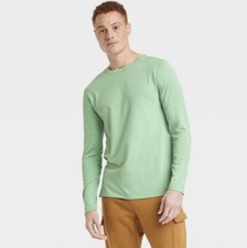 BNWTS All in Motion Mens Long Sleeve Performance T-Shirt mint green SMALL,