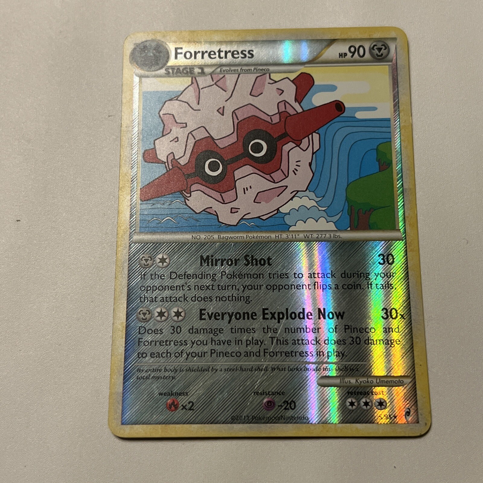 Forretress - 5/95 - Holo Rare - Reverse Holo LP, English Pokemon Call of Legends