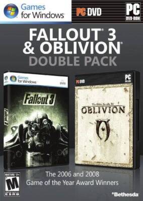 Fallout 3  Oblivion Double Pack - PC - Video Game - VERY GOOD