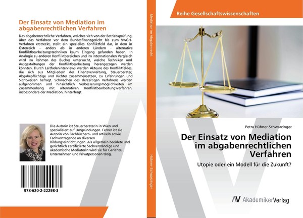 Der Einsatz Von Mediation Im Abgabenrechtlichen Verfahren | Buch | 9786202222983-image