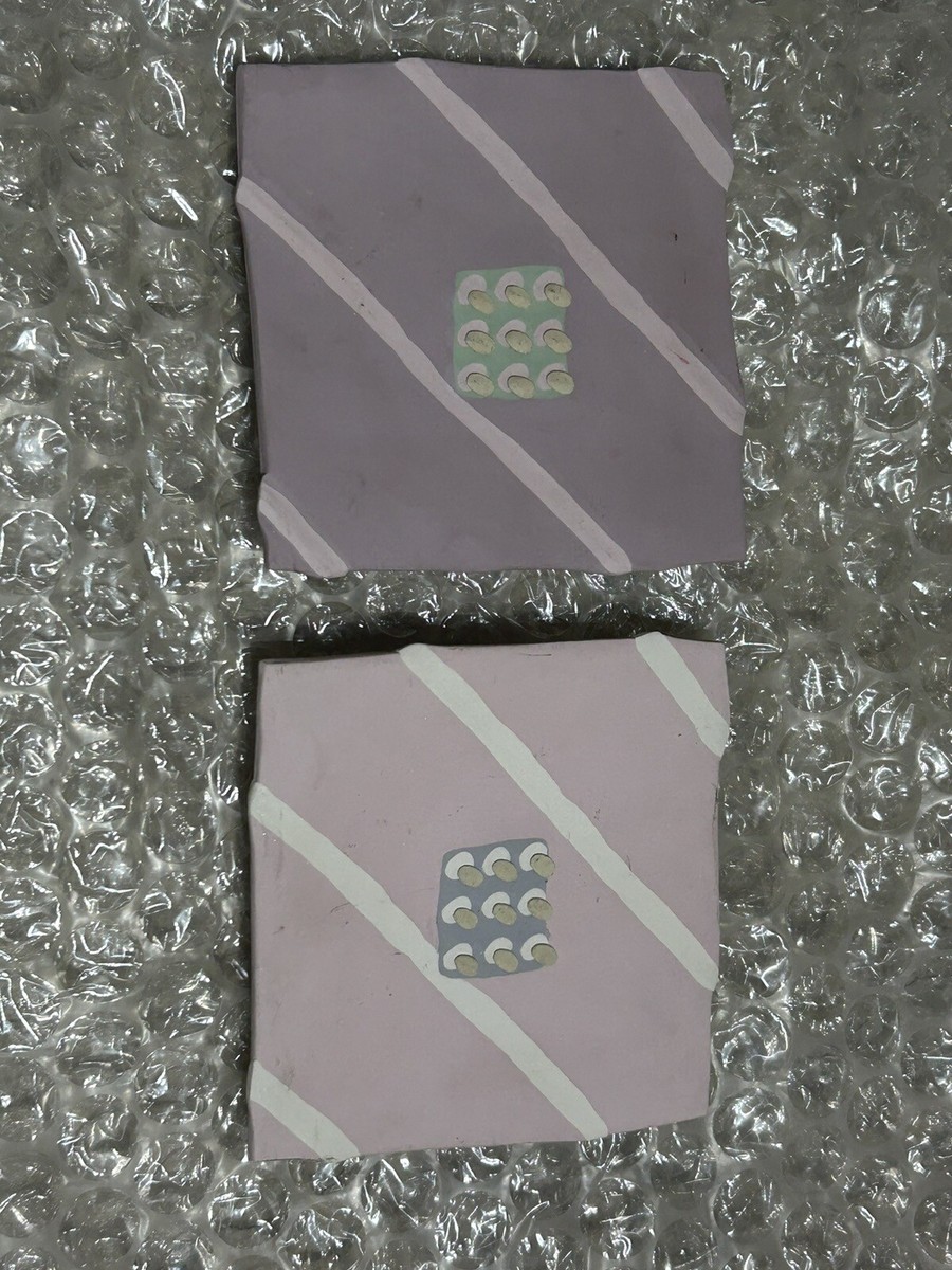 Vintage Artisan Home Made Ceramic Wall Art Lot Of 2 | eBay