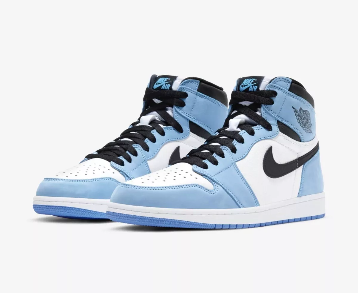 Nike Air Jordan 1 Retro High OG University Blue Mens Shoe UK10