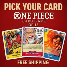 One Piece OP-13 - Carrying on His Will - Pick Your Card - English - NM