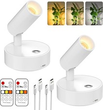 LED Wireless Spotlight Indoor, Rechargeable Battery Uplighting Indoor with Re...
