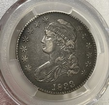 1833 Year Silver US Early Half Dollar Coins (1794-1839) for sale