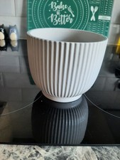 white plant pot
