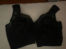 Playtex Womens 38DDD Black 18 Hour Smoothing Minimizer Wireless Bra 4697