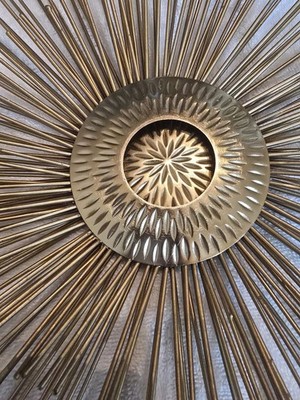 Mid-Century Modern Curtis Jere Style Atomic Starburst Wall Art