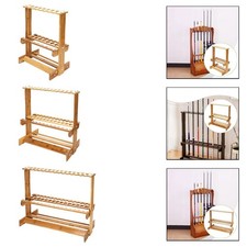 Porta Canna Da Pesca in Bambù Porta Verticale per Canne Da Pesca Rack Porta