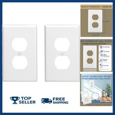 Outlet Covers Wall Plates -Duplex Outlet Covers, 1-Gang Standard Size Wall Plate