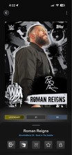 WWE Slam Roman Reigns Legendary Wrestlemania Back In The Saddle Black Sig 59cc