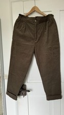 Zara Hose Cord dunkelbraun braun Gr. 42 Neu T...