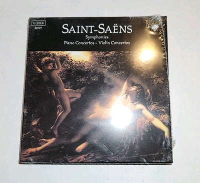 Saint-Saens /- Symphonies Piano Violin Concertos CD Boxed Set- New Sealed