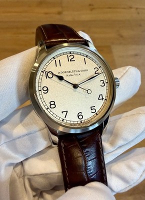 D.Dornbluth & Sohn Quintus Q-2010.ZS Zentrumsekunde Central Seconds Watch 38.5mm