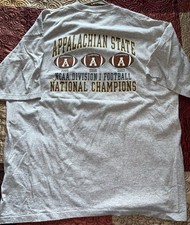 2007 App State Mountaineers - Back to Back Champions - Vintage T-Shirt XXL