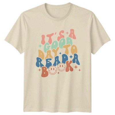 It's A Good Day To Read A Book T-Shirt Retro Reader Graphic Tee