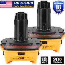 2Pack 18V To 20V MAX DCA1820 Battery Adapter For Dewalt Li-ion Tools Converter