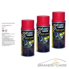 3x 150ml DUPLI COLOR BREMSSATTELLACK ROT TUNING BREMSENLACK ACRYL SPRAY 706080