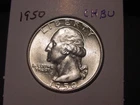 1950 WASHINGTON QUARTER CHOICE BU ORIGINAL POPULAR BETTER DATE SHIPS FREE