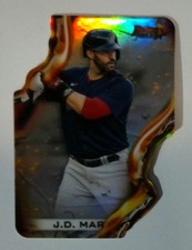 2021 Bowman's Best #HW-20 J.D. Martinez Heatwave Die Cut Boston Red Sox Baseball