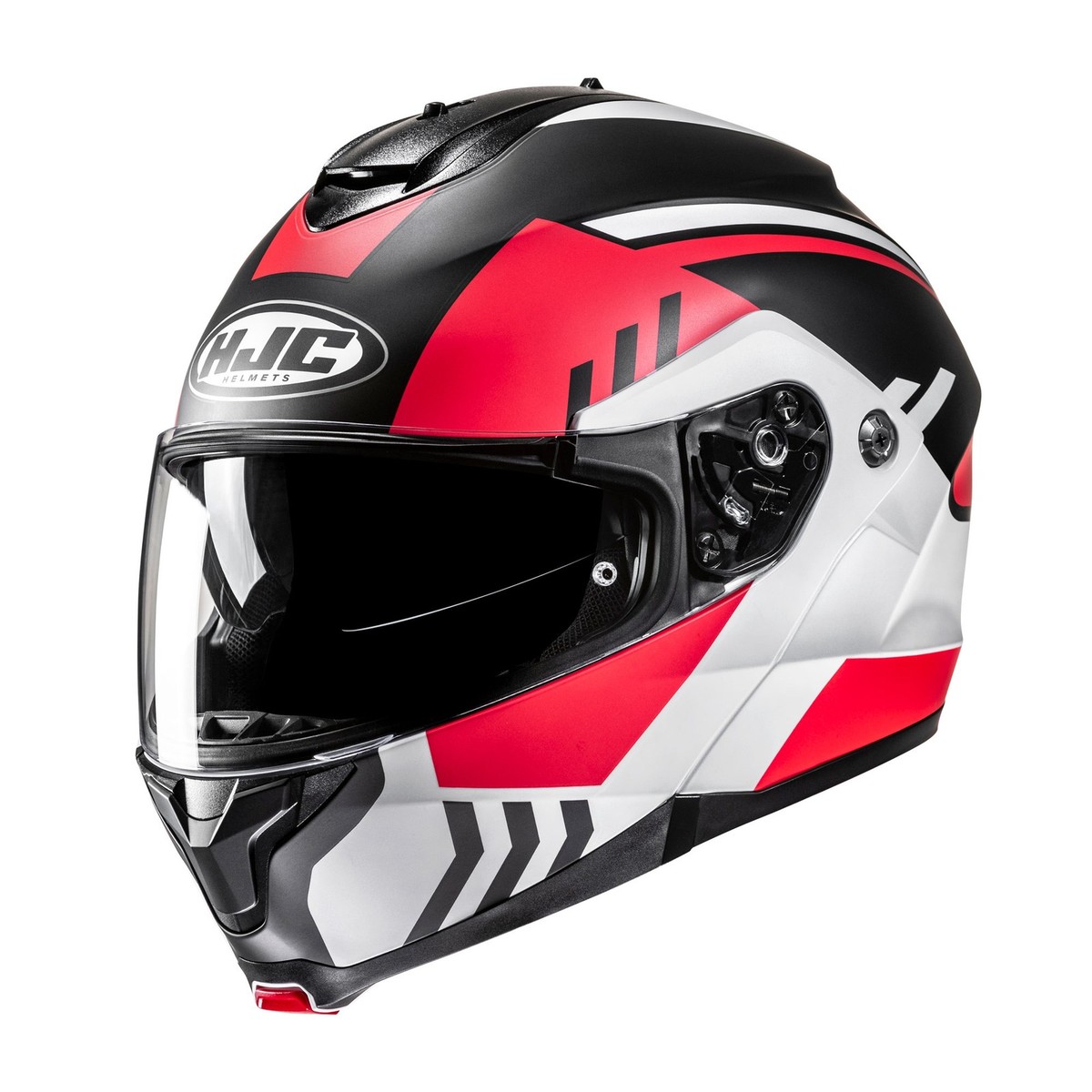 HJC C91N Kaon Flip-Up Motorbike Motorcycle Helmet MC1SF Red UK