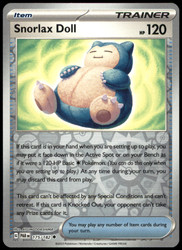 Snorlax Doll 175/182 Reverse Holo Paradox Rift