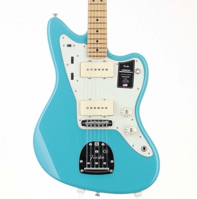 Fender American Professional II Jazzmaster Maple Miami Blue mit Softcase GEBR...