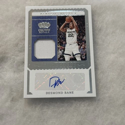 Desmond Bane 2023 Crown Royale Kings Court Jersey auto Autograph #41/99