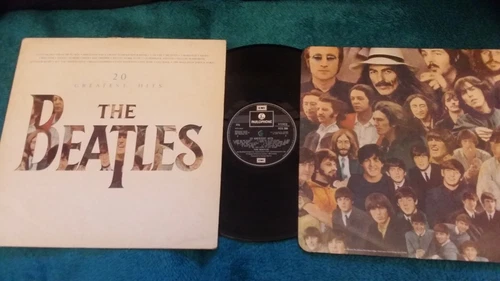 THE BEATLES- 20 Greatest Hits LP (1982 UK Vinyl) Best of L/P + PICTURE INNER EX
