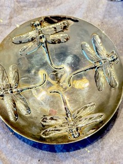 Christofle Silver Plate Dragonfly Libellule GALLIA Plate Collectible Beauty