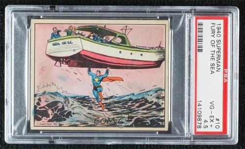 1940 Gum Inc Superman #10 Fury Of The Sea — PSA 4.5
