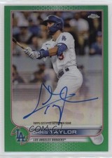 2022 Topps Chrome Veteran Green Refractor 60/99 Chris Taylor #CVA-CT Auto 1o93