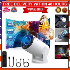 Compact 4K Wireless Projector with Bluetooth  Long Lamp Life - 135-Inch Display