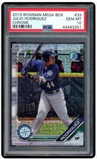 2019 Bowman Chrome Mega Box Julio Rodriguez Seattle Mariners RC Rookie PSA 10