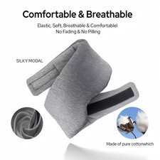 Weighted Sleep Eye Mask   Soft Cotton Blindfold for Women Men, Travel Rest Relax