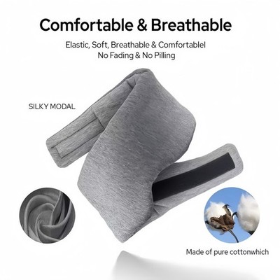 Weighted Sleep Eye Mask   Soft Cotton Blindfold for Women Men, Travel Rest Relax