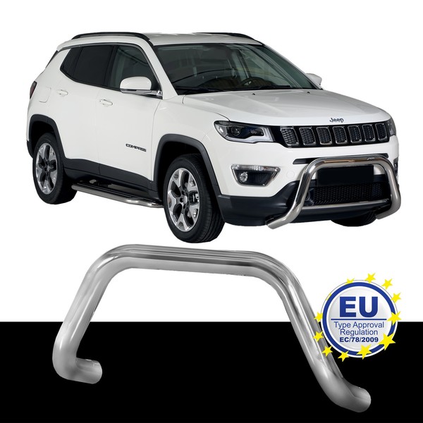 PersonenschutzbüGel Edelstahl Passend FüR Jeep Compass Ab 2017 Ø76Mm-image